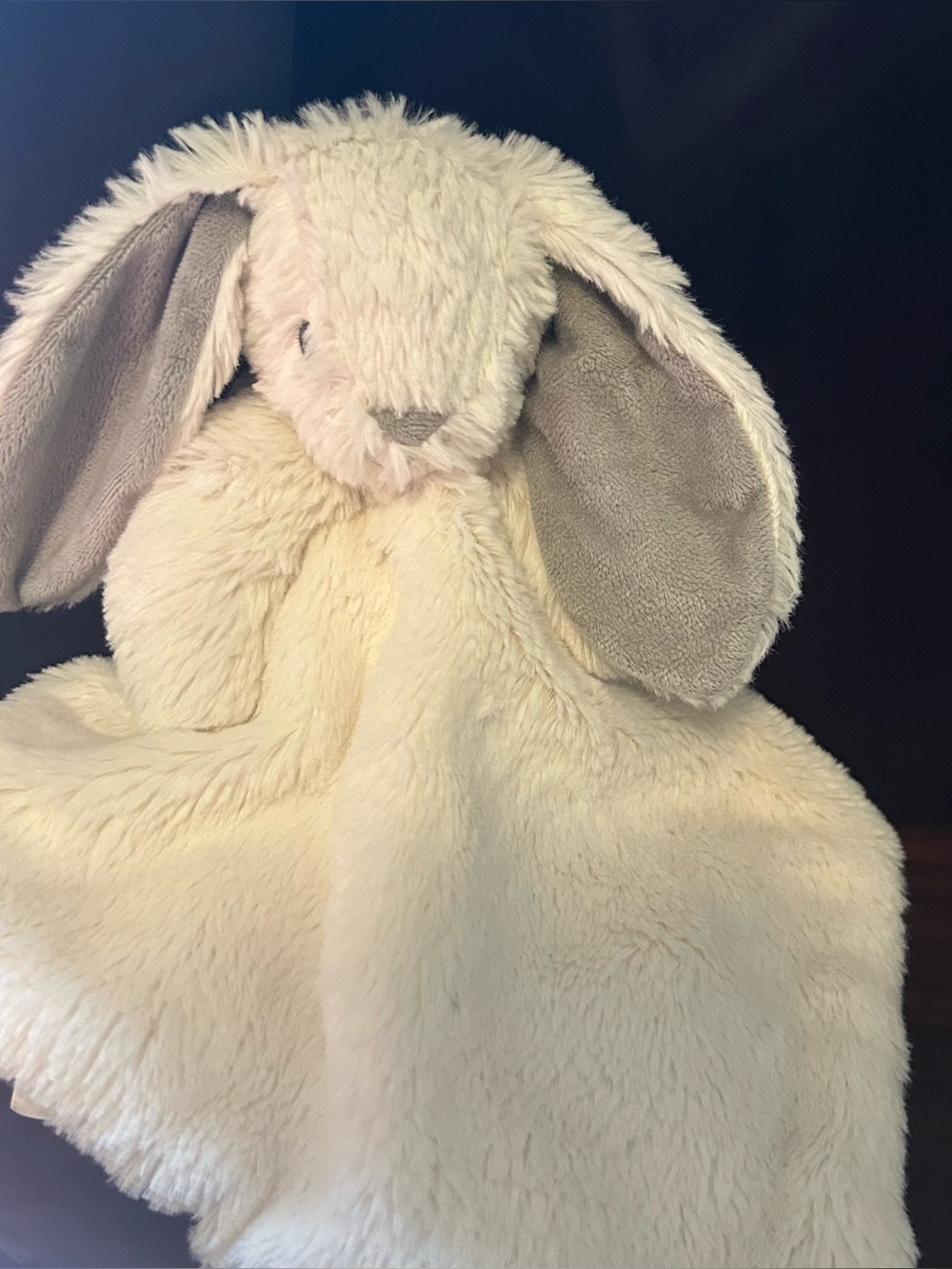 Baby Fresh Gray Bunny Rabbit Lovey Security Blanket Stuffed Animal Plush Kippy